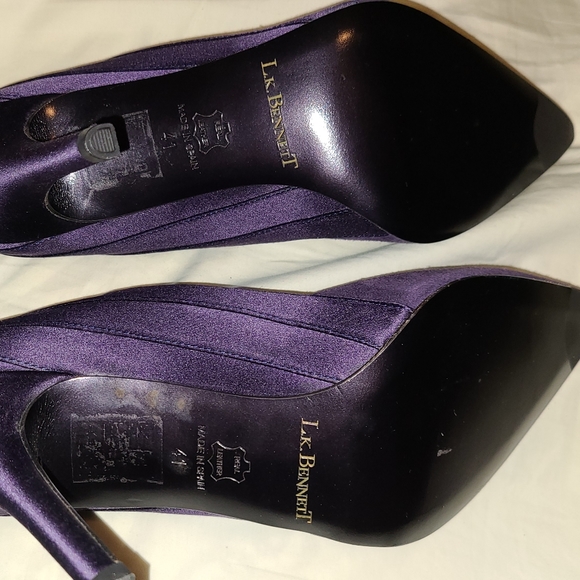 LK Bennett Suede and Satin Dress Pumps Heels - Picture 4 of 7
